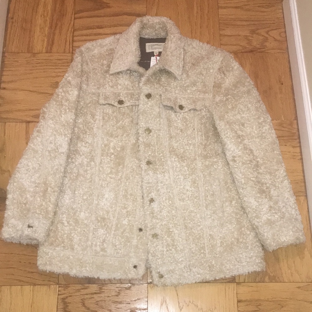 Current/Elliot Teddy Trucker Sherpa jacket!